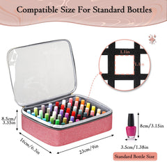 Emplacements éponge compatibles pour bouteilles standard de vernis.