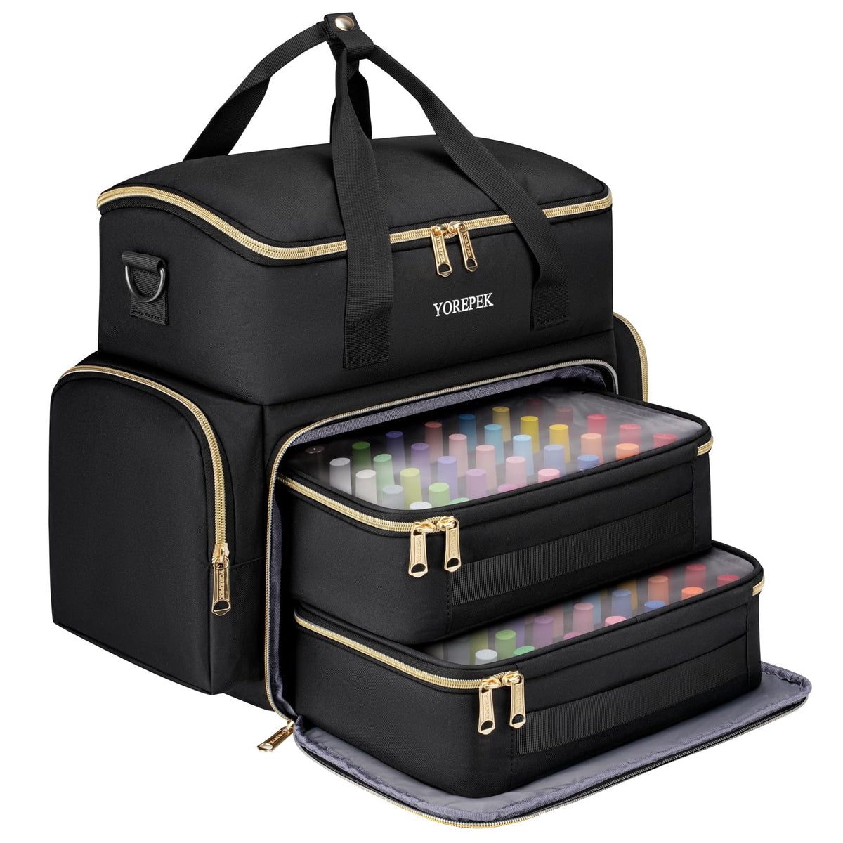 ÉTUI YOREPEK vernis grande capacité et rangement organisé pour 70 à 100 flacons.