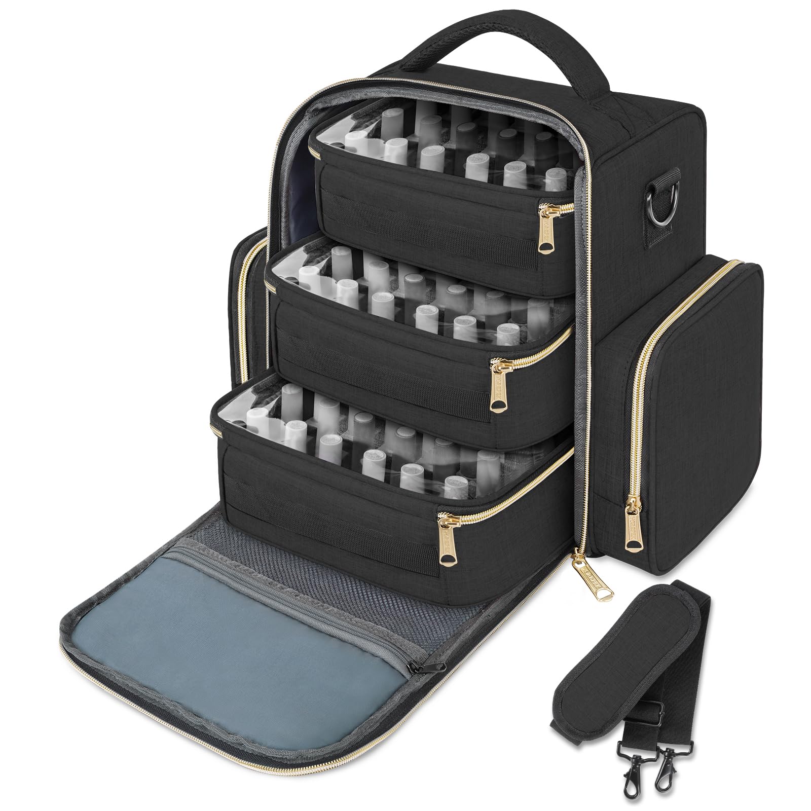 YOREPEK organizador de esmaltes con capacidad para 72 botellas, ideal para colección en casa.