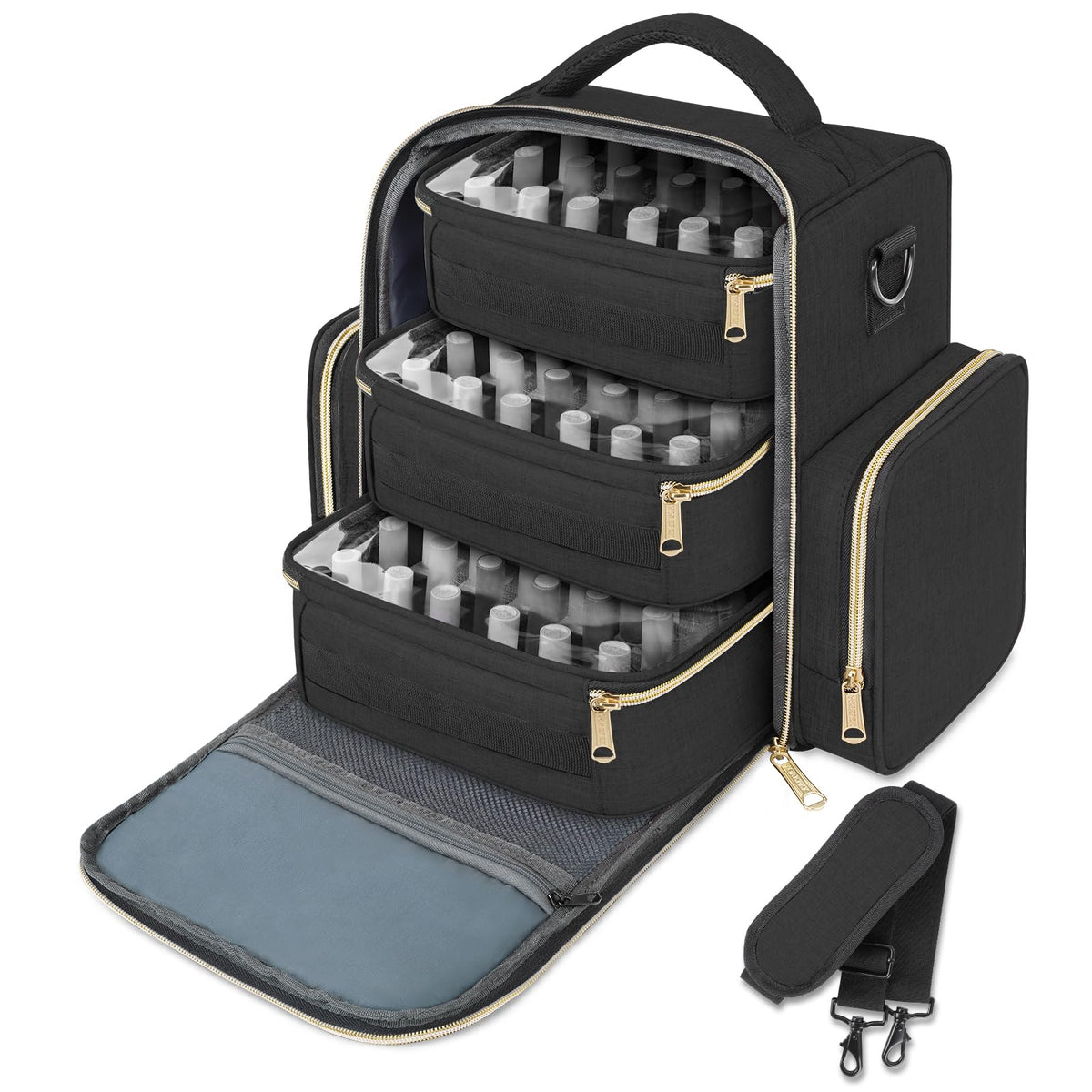 YOREPEK organizador de esmaltes con capacidad para 72 botellas, ideal para colección en casa.