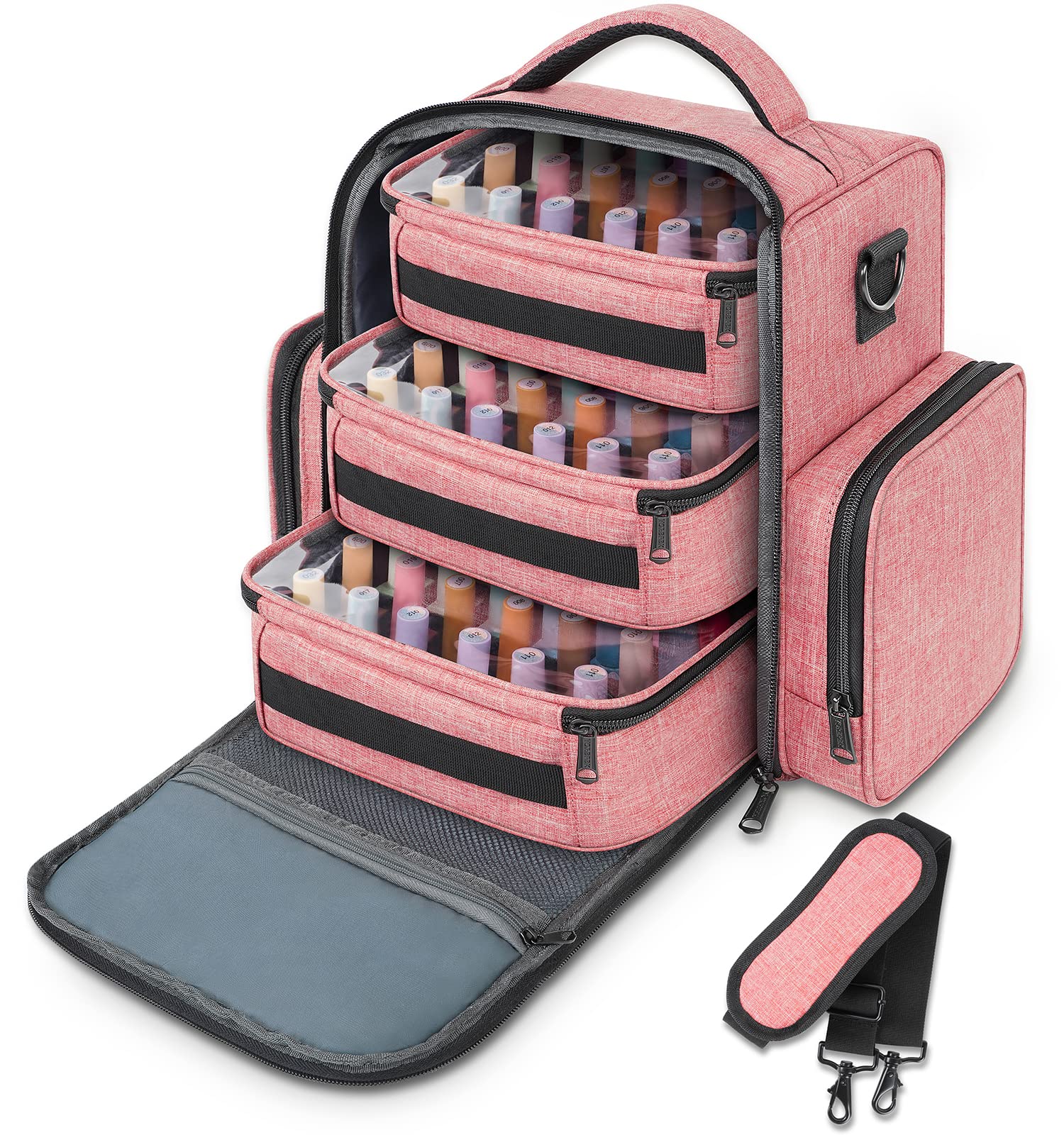 YOREPEK uso multifuncional para maquillaje y uñas, todo en un estuche.