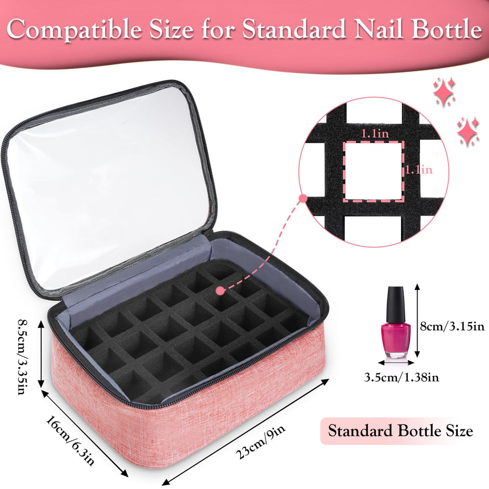 YOREPEK organizador de esmaltes, compatible con frascos estándar, almacenamiento ordenado.