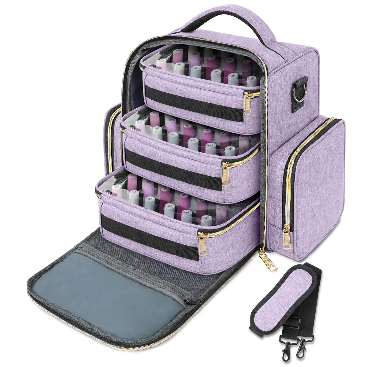 Rangeur YOREPEK pour vernis, rangement efficace de 72 bouteilles.