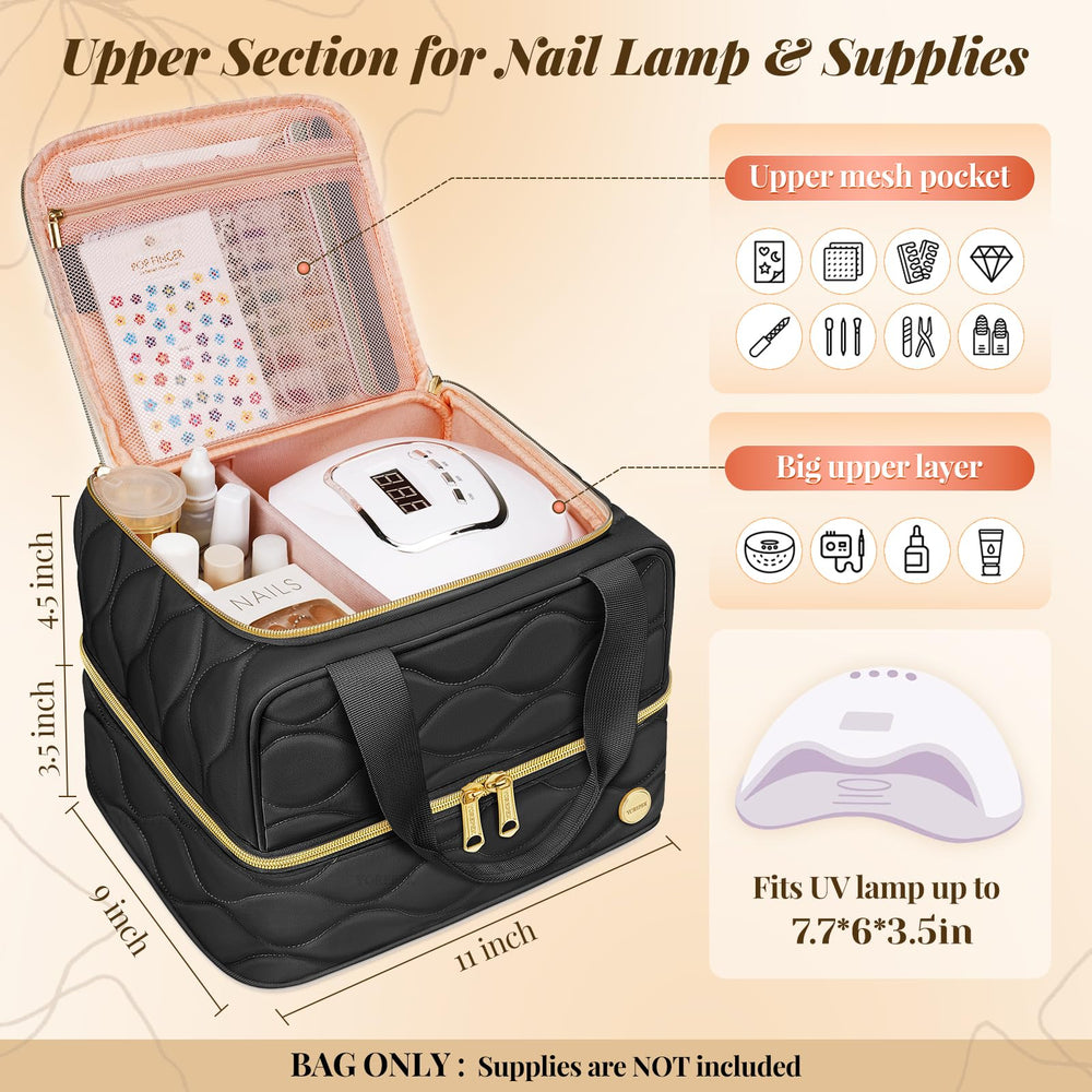 YOREPEK Capa superior con divisor removible para lámparas UV y kits.