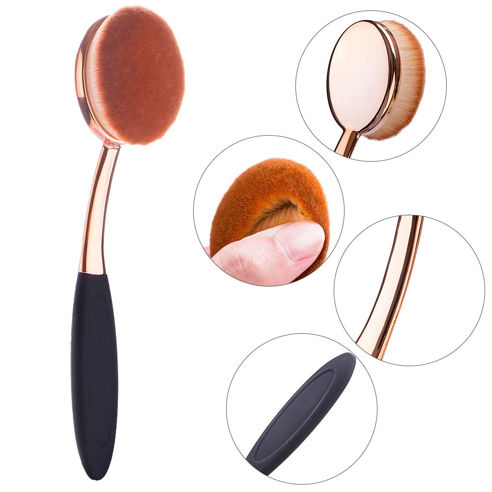 Pelo sintético de alta densidad de Yoseng, retiene producto para un acabado suave.