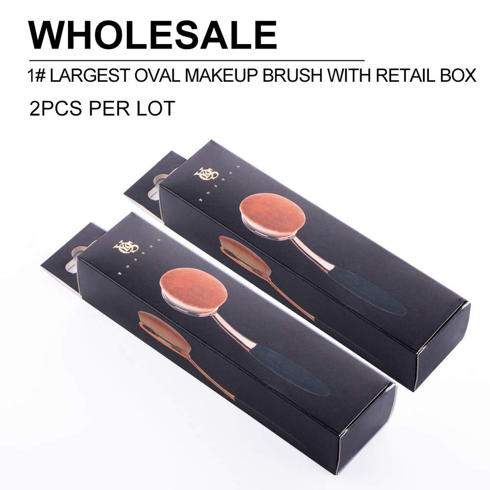 Pincel ovalado sintético de Yoseng para bases líquidas y cremas.