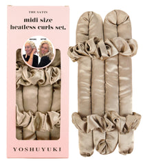 Rulos Midi sin calor de YOSHUYUKI para dormir, aportando volumen sin dañar el cabello.
