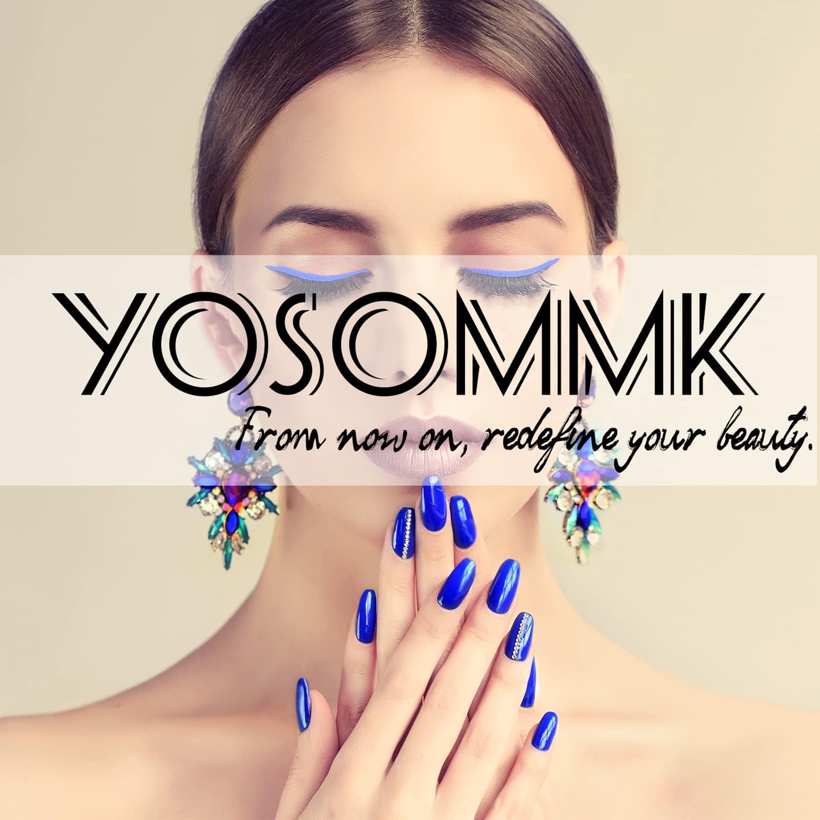 YOSOMMK uñas ideales para fiestas, estilo duradero en celebraciones y reuniones.