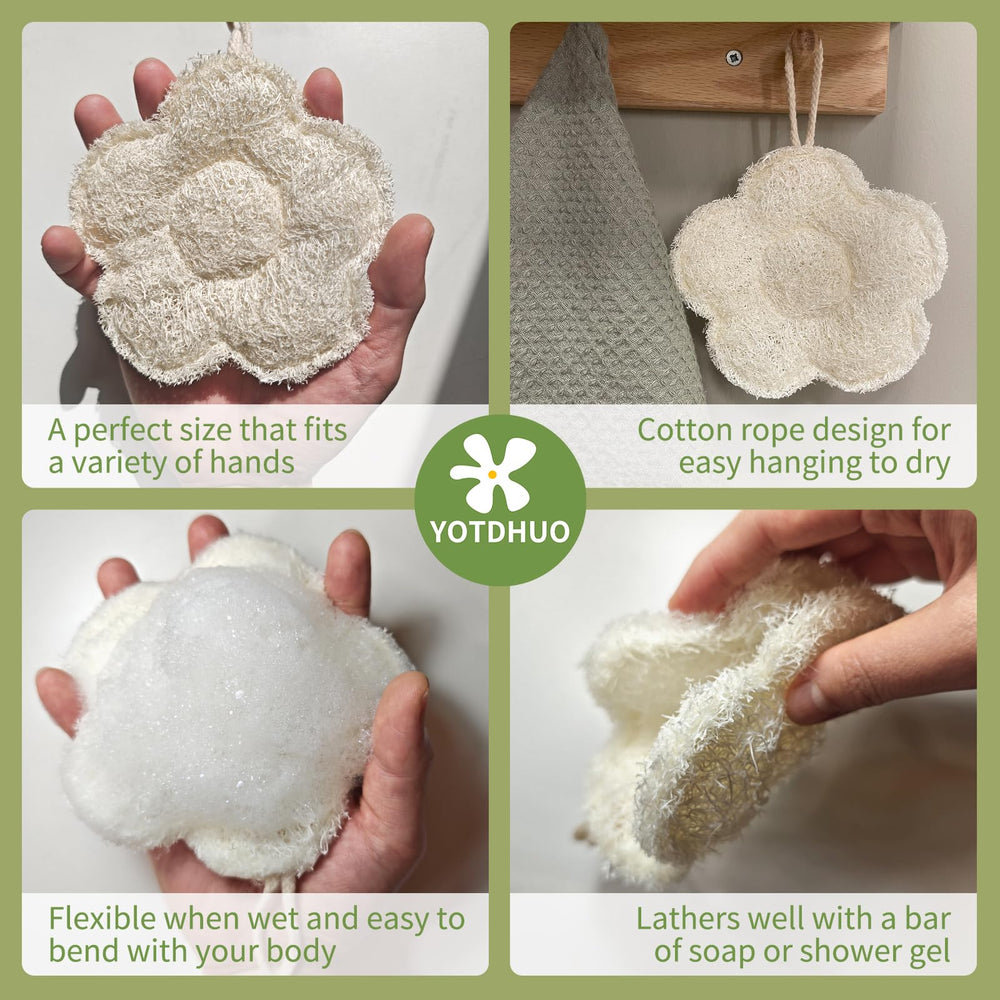 Lufa biodegradable YOTDHUO, opción sostenible para el cuidado diario.