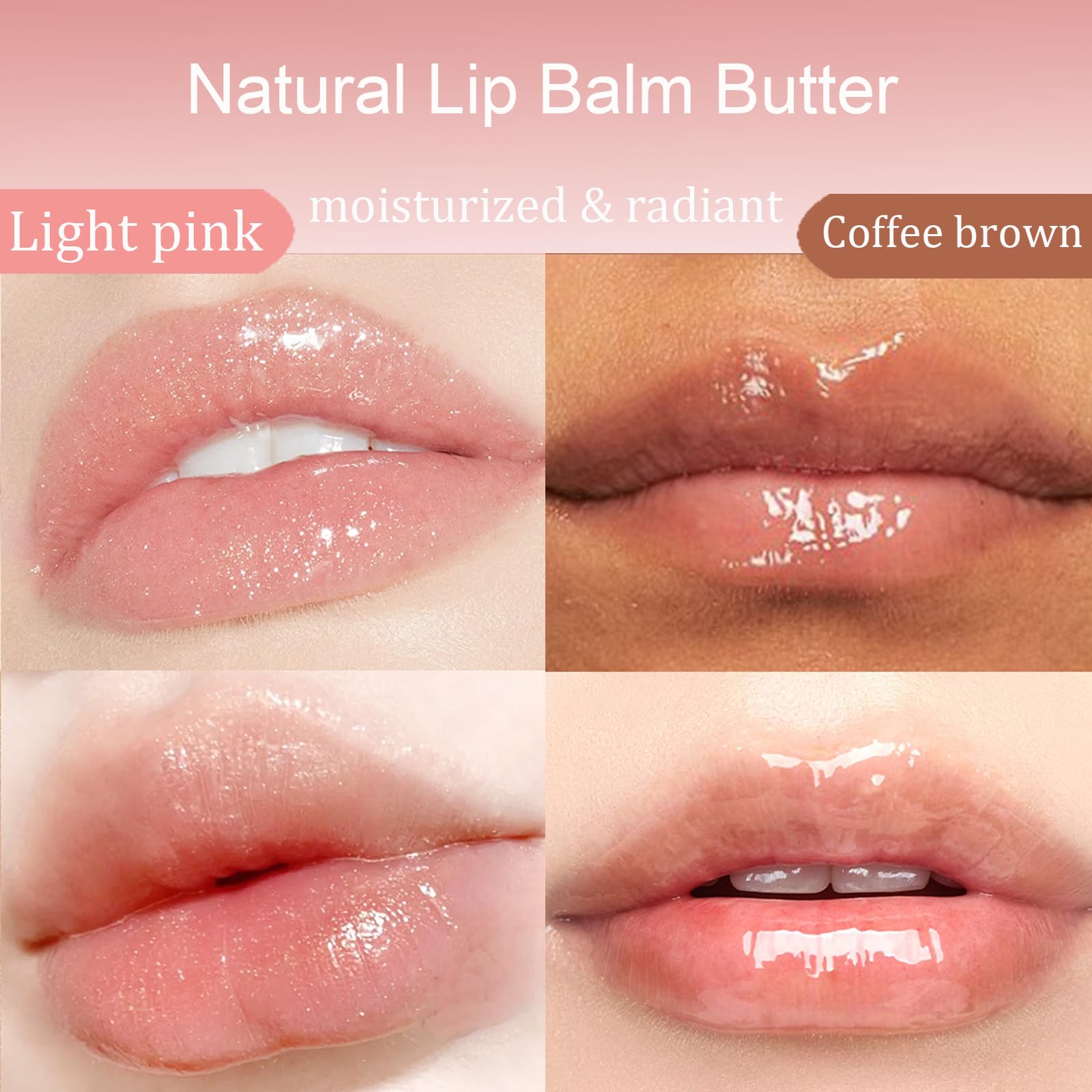 Balsamo labial YOTOCK mantequilla cafe helado para color sutil y humectacion
