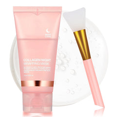 YOTOCK Mascara Noche Colageno con brocha, aplicación suave para cuidado nocturno