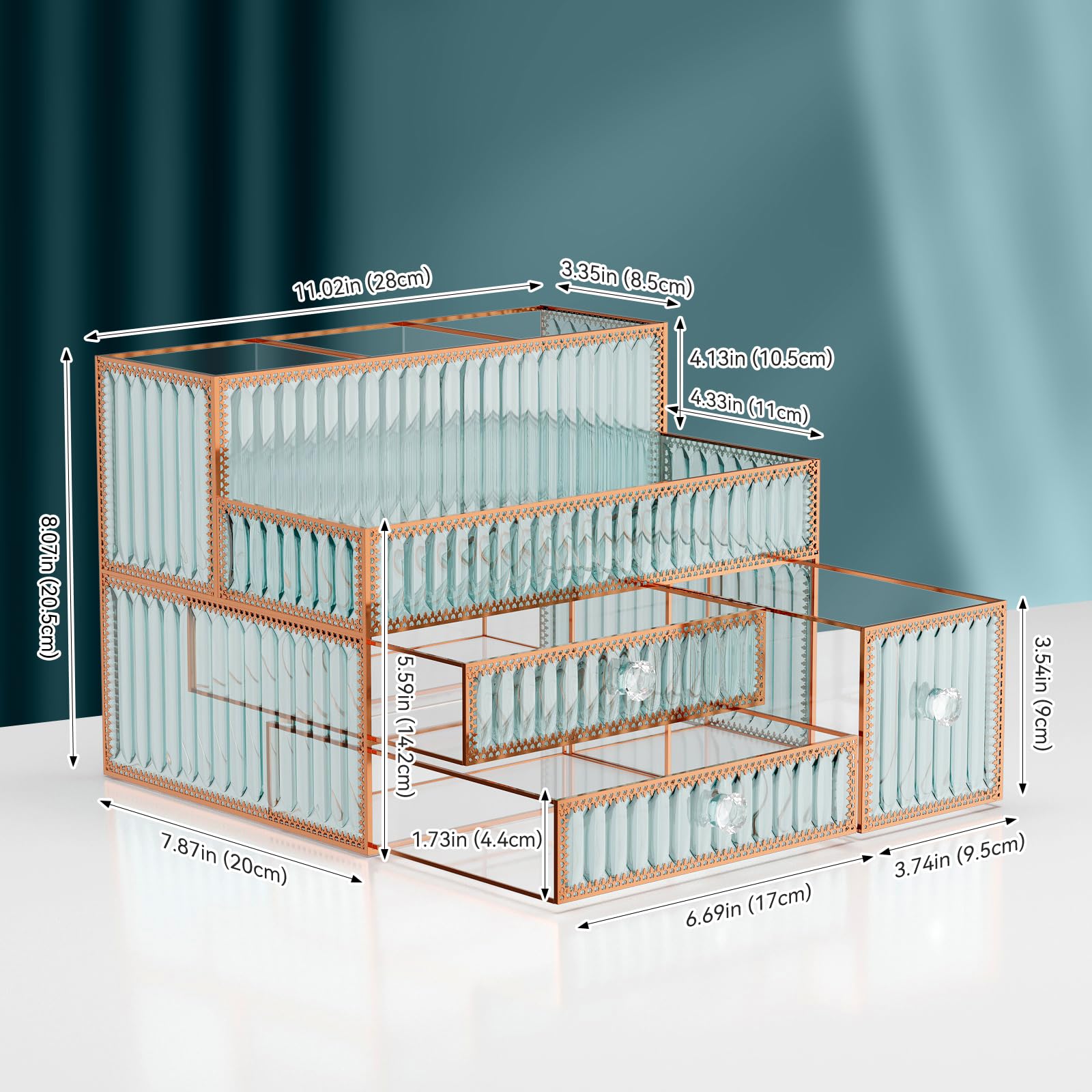 Youdepot Dimensions produit 11po profondeur et 7,87po largeur, stabilité assurée.