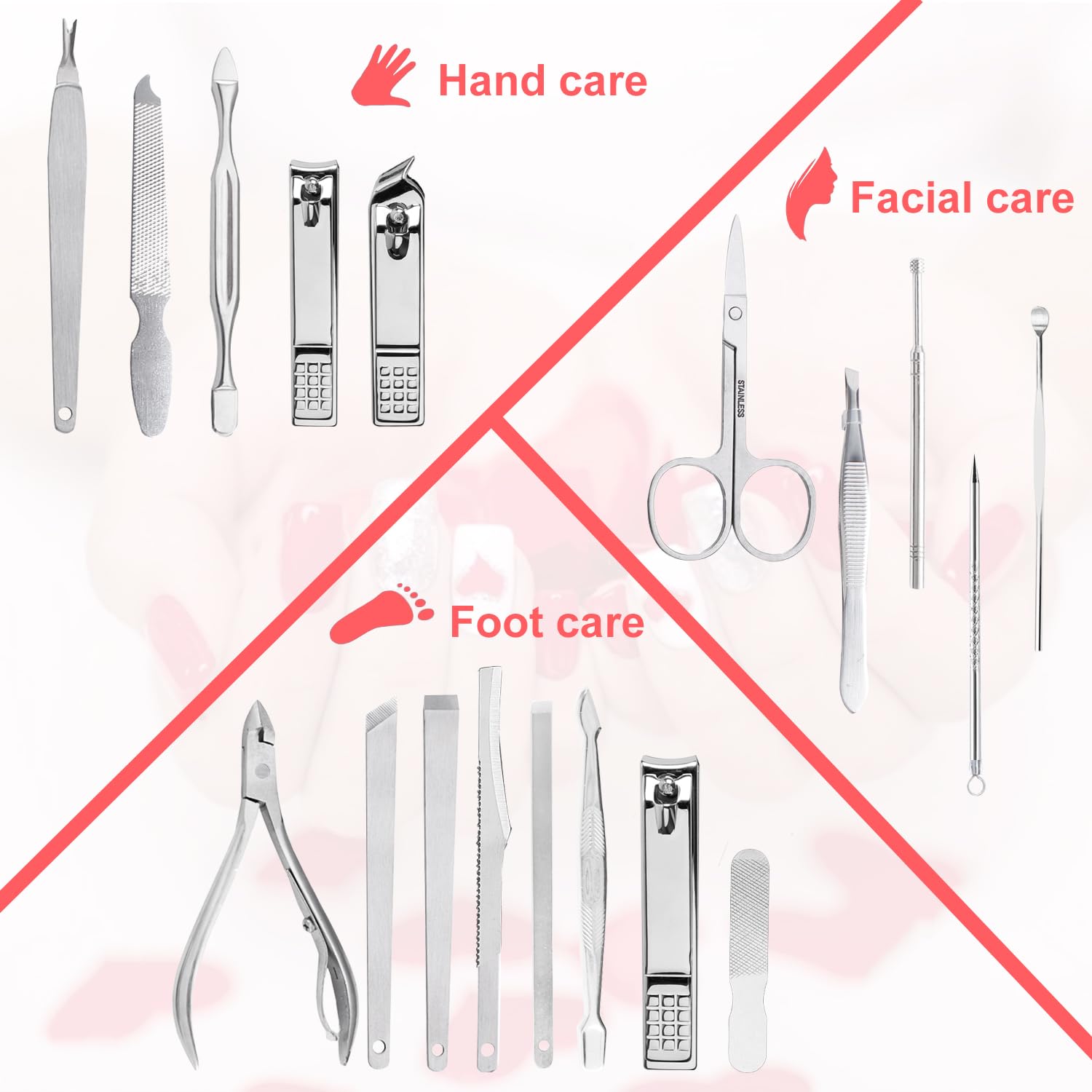 Yougai cortauñas de acero inoxidable, duradero y afilado para todas las uñas.