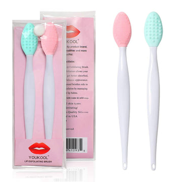 YOUKOOL cepillo exfoliante para labios de doble cara, exfoliación suave.