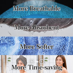 Toalla YoulerTex para ducha o piscina, mantiene el cabello ordenado.