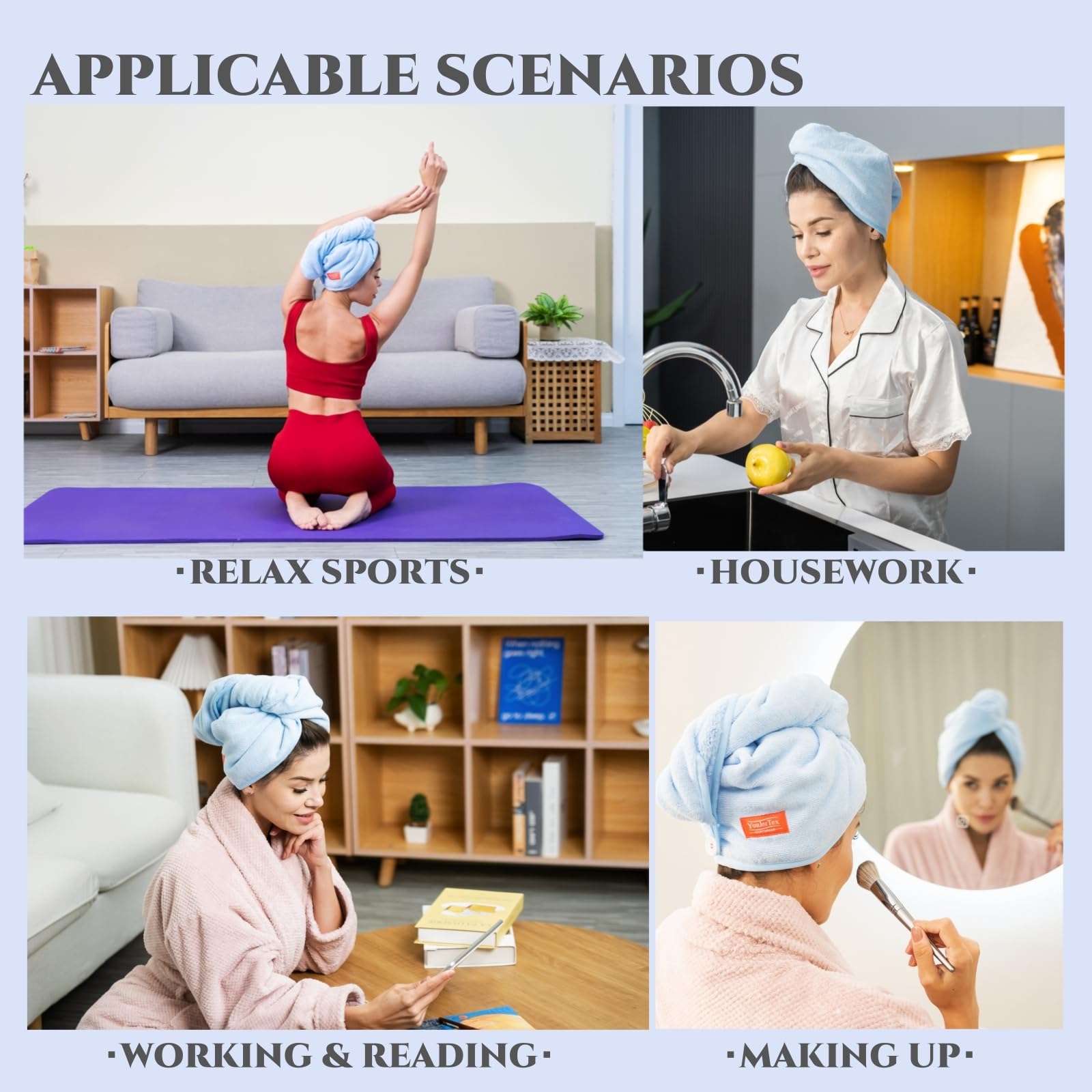 Toalla YoulerTex para gimnasio o viaje, ligera y portátil.