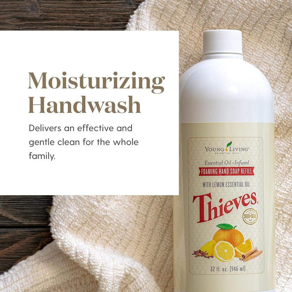 Uso diario con Young Living Thieves, cocina o baño, aroma agradable.