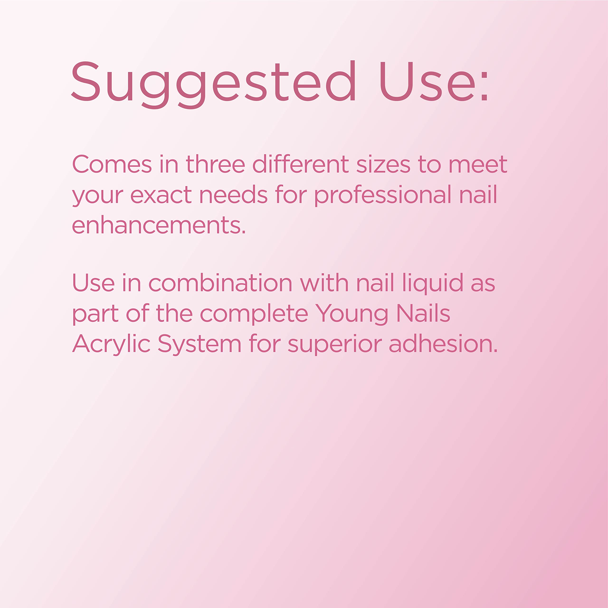 Grado profesional de Young Nails para resultados de salón en casa.