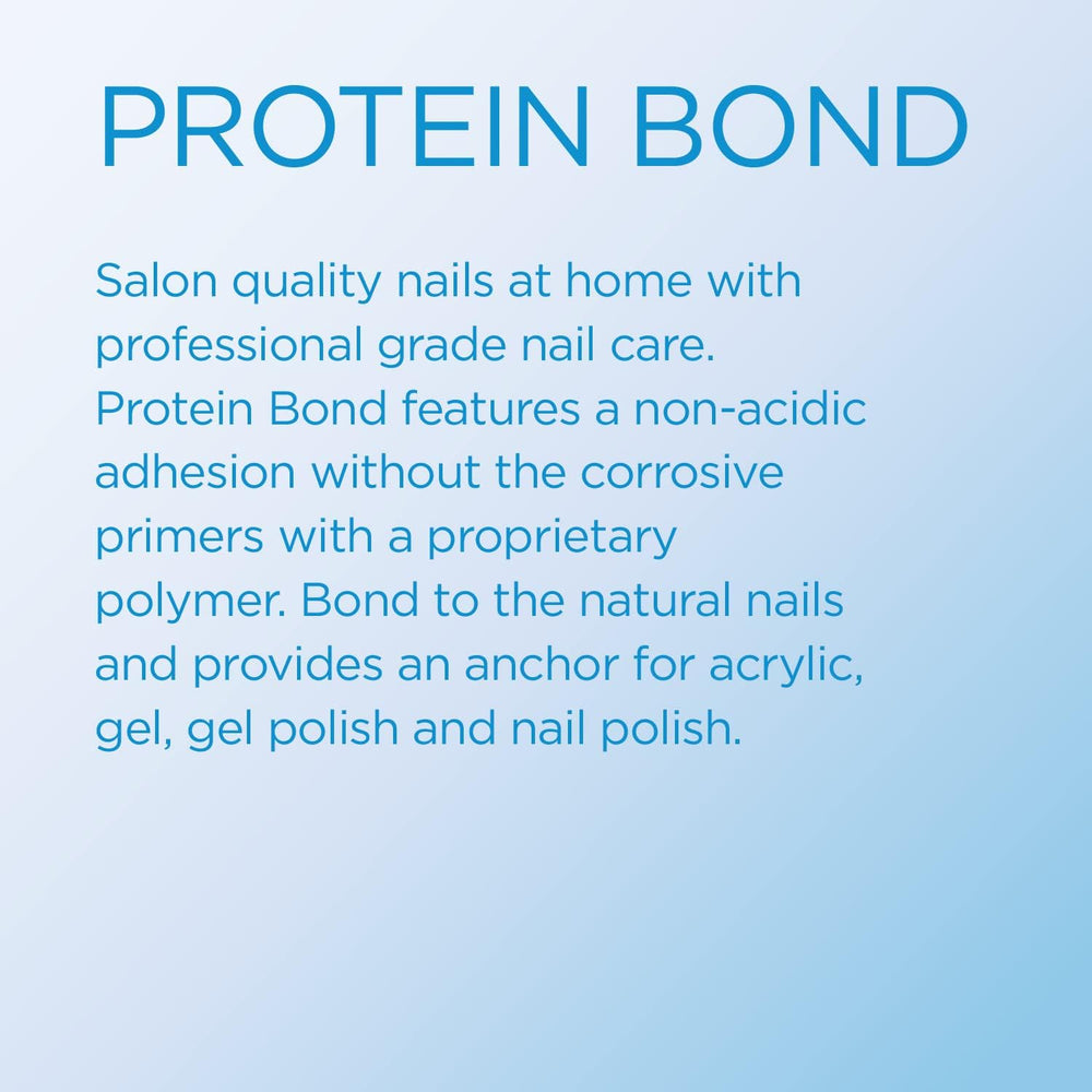 Application de Young Nails Protein Bond sur l'ongle pour adhérence renforcée
