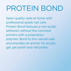 Application de Young Nails Protein Bond sur l'ongle pour adhérence renforcée
