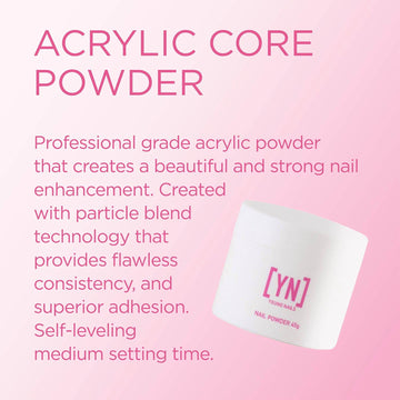 Young Nails Core tono desnudo, adherencia superior para extensiones duraderas.