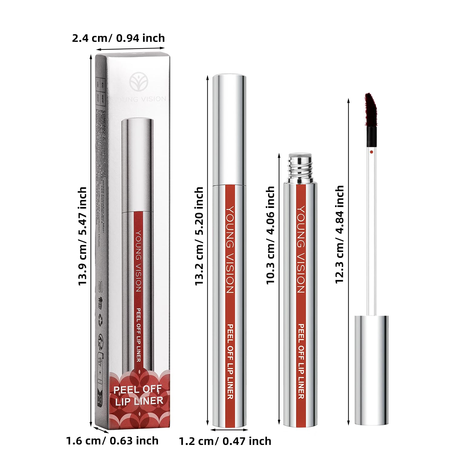 YOUNG VISION delineador labial mate, resistente al agua para eventos.