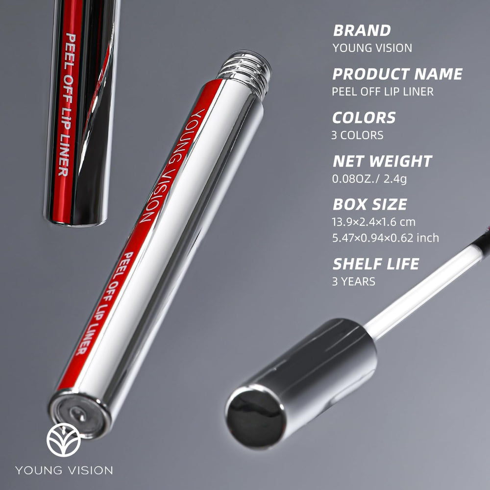 YOUNG VISION delineador labial desprendible con punta precisa para definir labios.