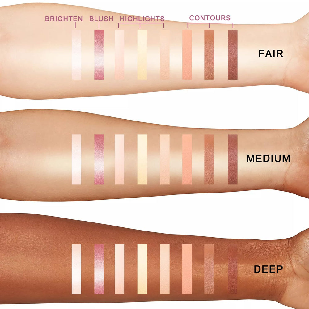 Youngfocus uso diario maquillaje rostro, paleta versátil para varios looks.