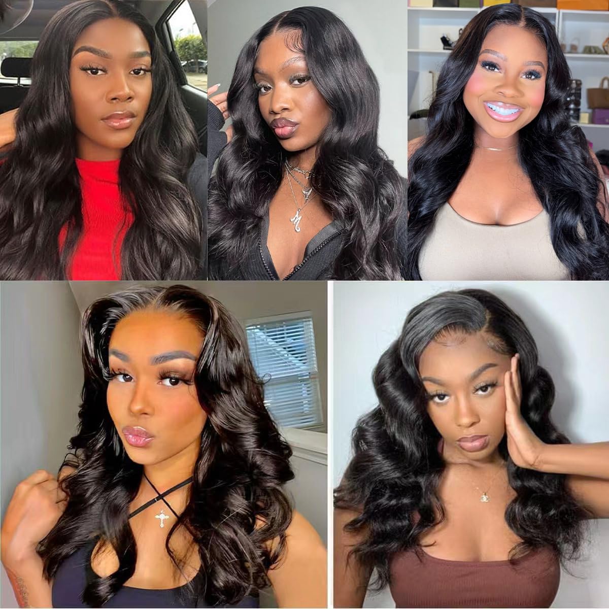Youngirl acabado natural de pelo humano con onda corporal para peinados versátiles