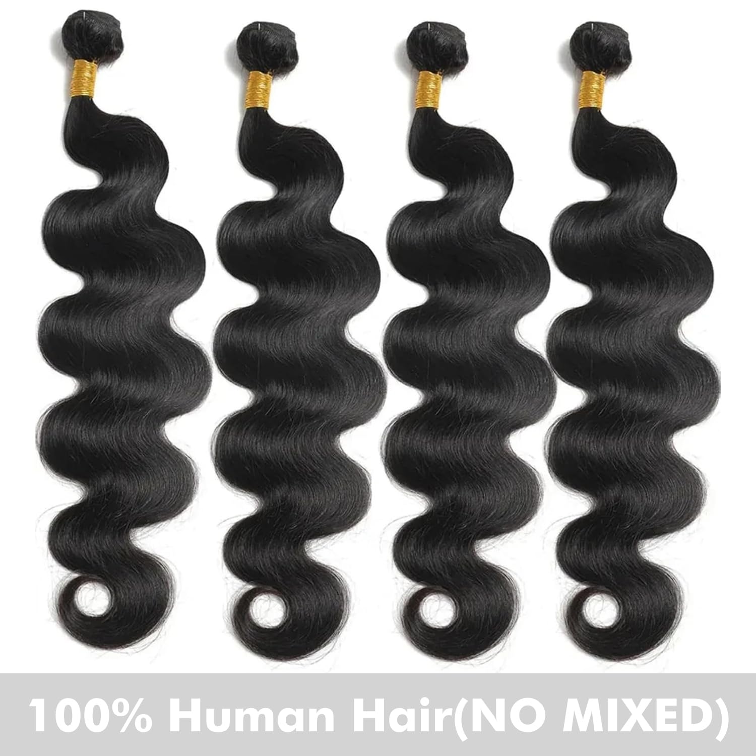 Youngirl cabello humano, onda corporal 18 pulgadas, movimiento fluido para estilos largos