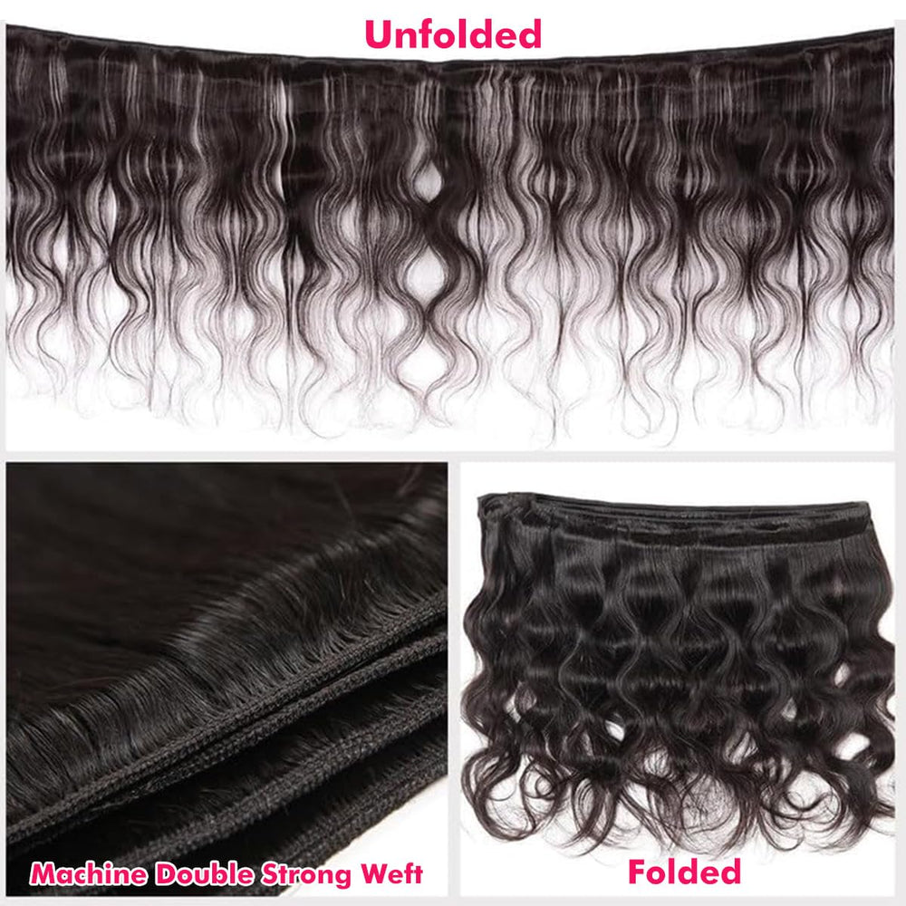 Youngirl cabello humano, onda corporal 22 pulgadas, longitud adicional con caída suave
