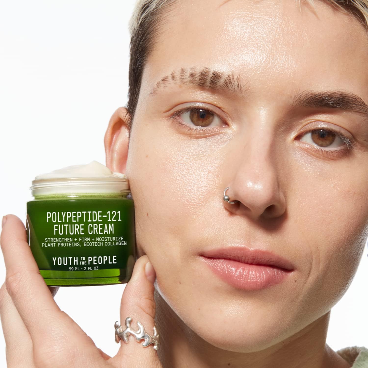 Youth To The People 121-Polypeptide Future Cream acabado ultra-humedoso y luminoso.