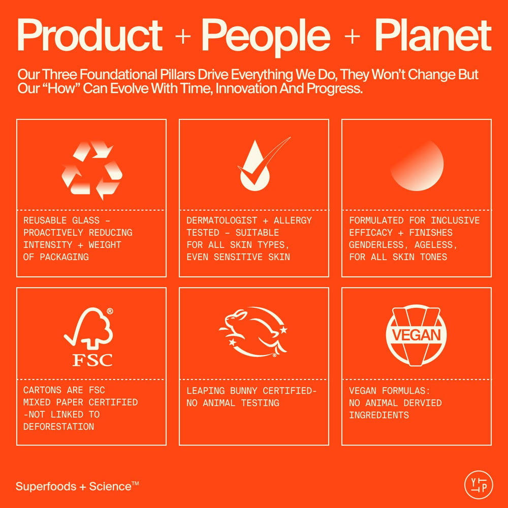 Etiquette vegan Youth To The People indiquant une formulation sans cruauté.