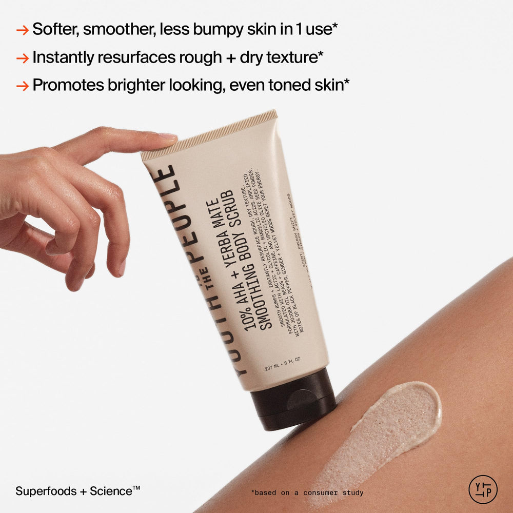Youth To The People exfoliante corporal adecuado para piel sensible.