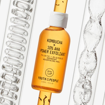 Ideal para lograr tono uniforme y textura suave con Youth To The People Kombucha 10% AHA.