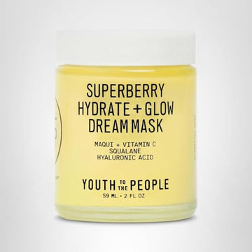 Uso nocturno de la mascarilla Superberry para piel seca y suave.