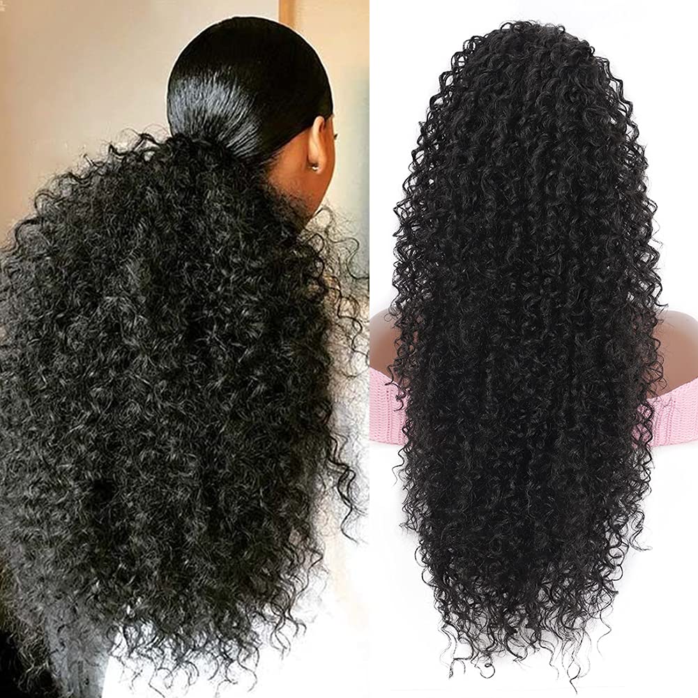 Youthfee drawstring ponytail application for quick styling