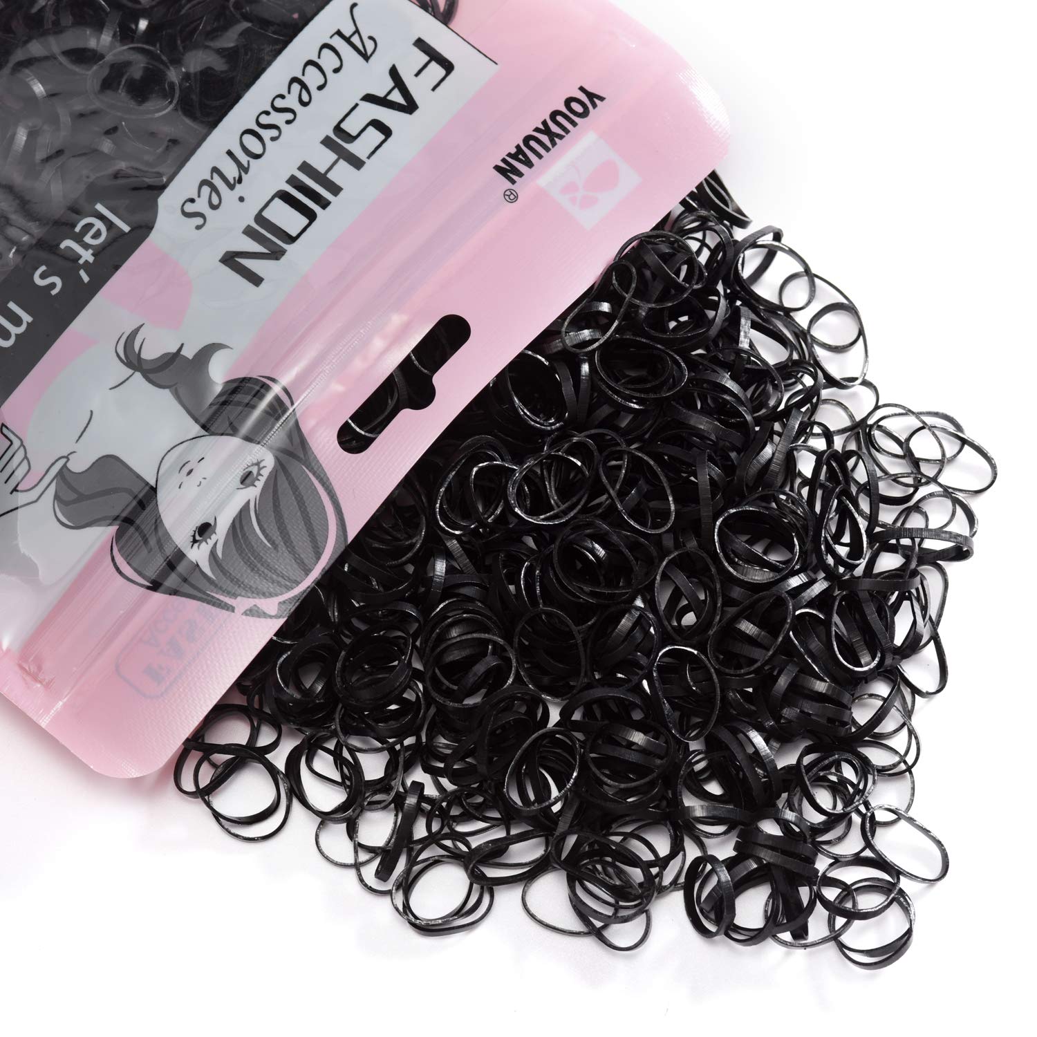 Bandas elásticas YOUXUAN para cabello, sujeción duradera.
