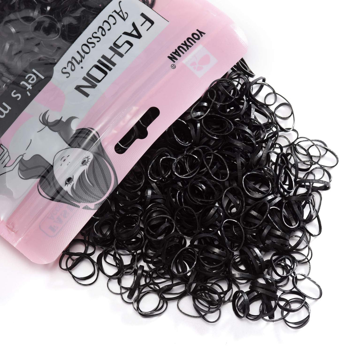 Bandas elásticas YOUXUAN para cabello, sujeción duradera.