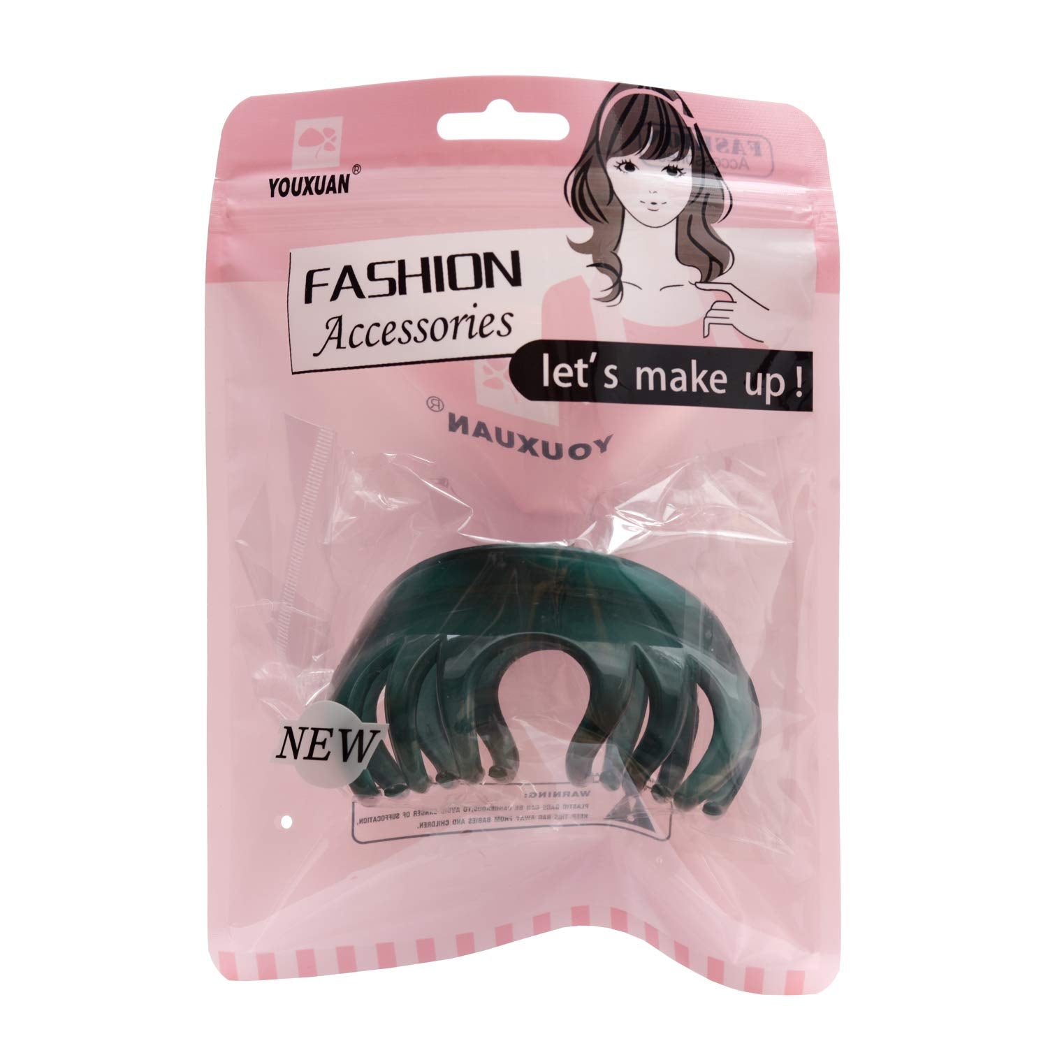 YOUXUAN horquilla café de 4 pulgadas, ideal para cabello grueso
