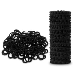 YOUXUAN ligas elásticas negras pequeñas para coletas suaves y seguras