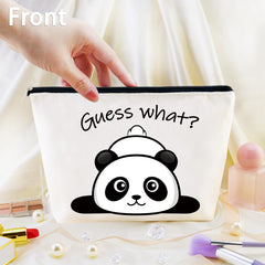 Panda Yoxiumi cierre metálico, cremallera robusta para maquillaje y accesorios