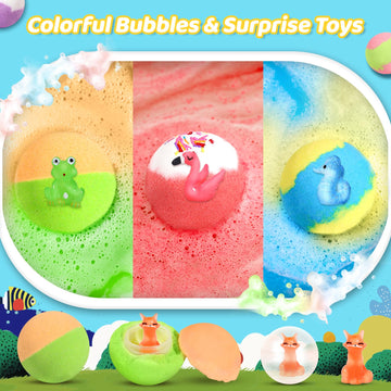 YoYokay bomba de baño con animales dentro, regalo ideal para niños.