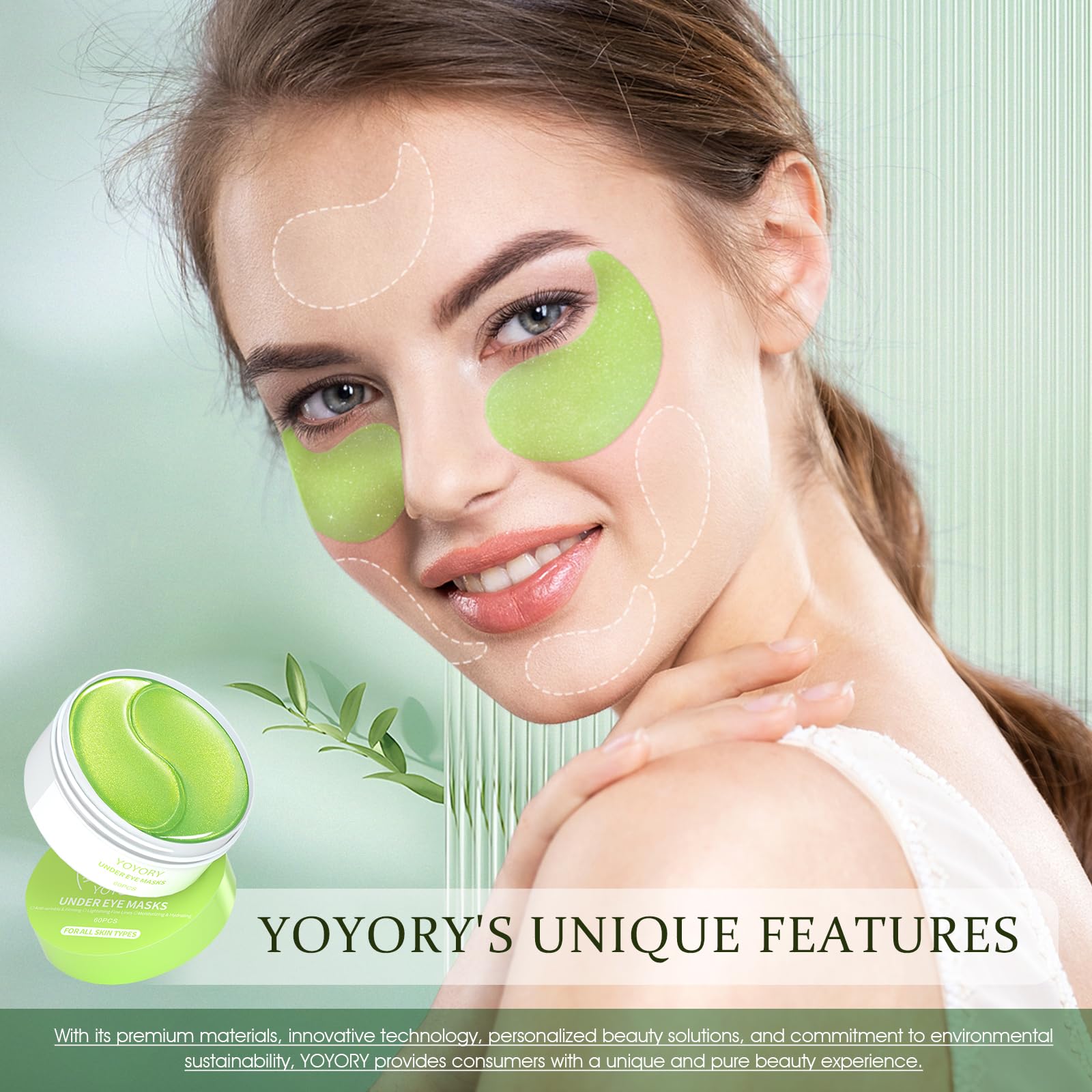 YOYORY 60-pcs pack inside view showcases generous supply for routine care