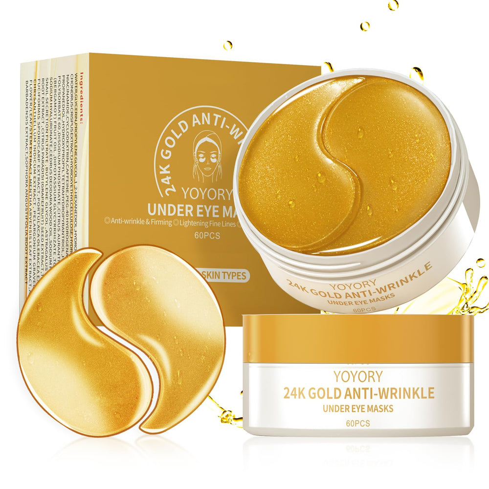 YOYORY gold-infused eye patches pack brightening under-eye area