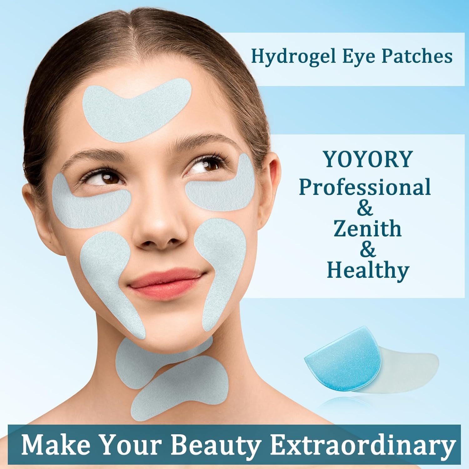Parches YOYORY ojos en formato gel suave y cómodo para piel sensible.
