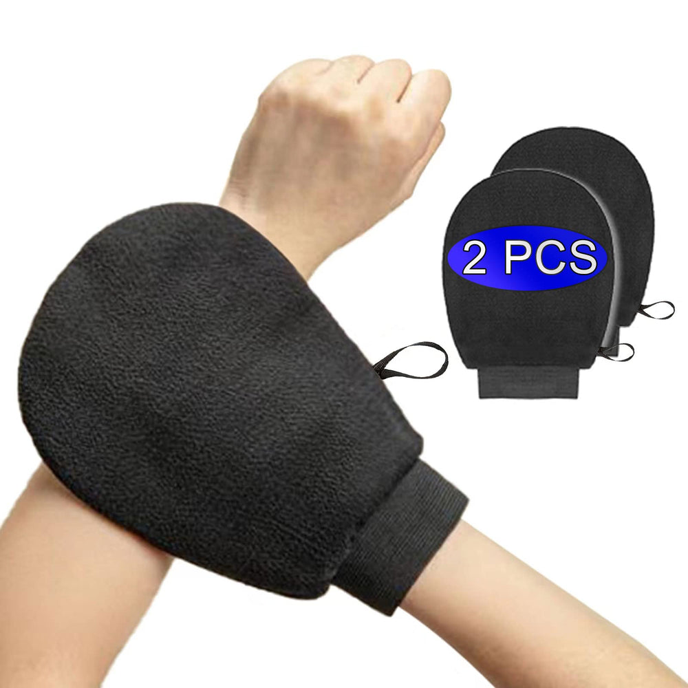 Guantes exfoliantes de YPNZXQDX con dos unidades para uso diario.