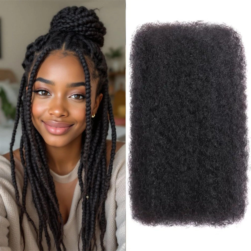 ypxuda 16 pulgadas afro-rizado, detalle textura natural para peinar suave