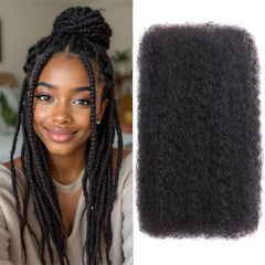 ypxuda 16 pulgadas afro-rizado, detalle textura natural para peinar suave