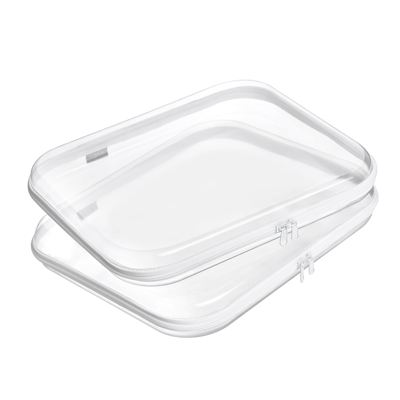 Boîte YQBRAO transparente avec fermeture double, rangement clair et rapide.
